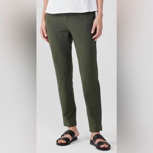 Eileen Fisher Washable Stretch Crepe Pant, Seaweed, sz 2X